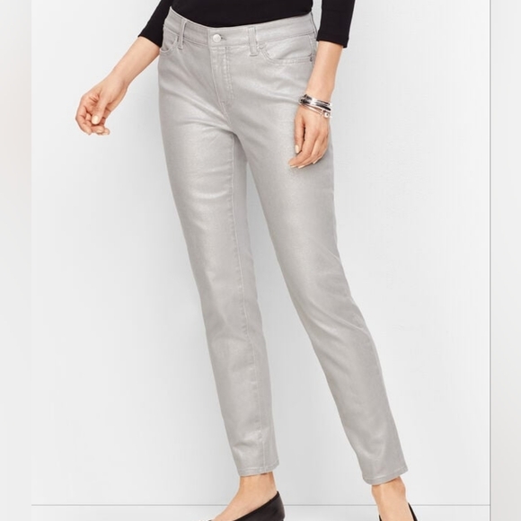 Talbots Denim - Talbots Shimmering Silver Pants